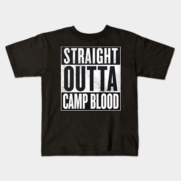 Friday the 13th - Straight Outta Camp Blood Kids T-Shirt by WiccanNerd